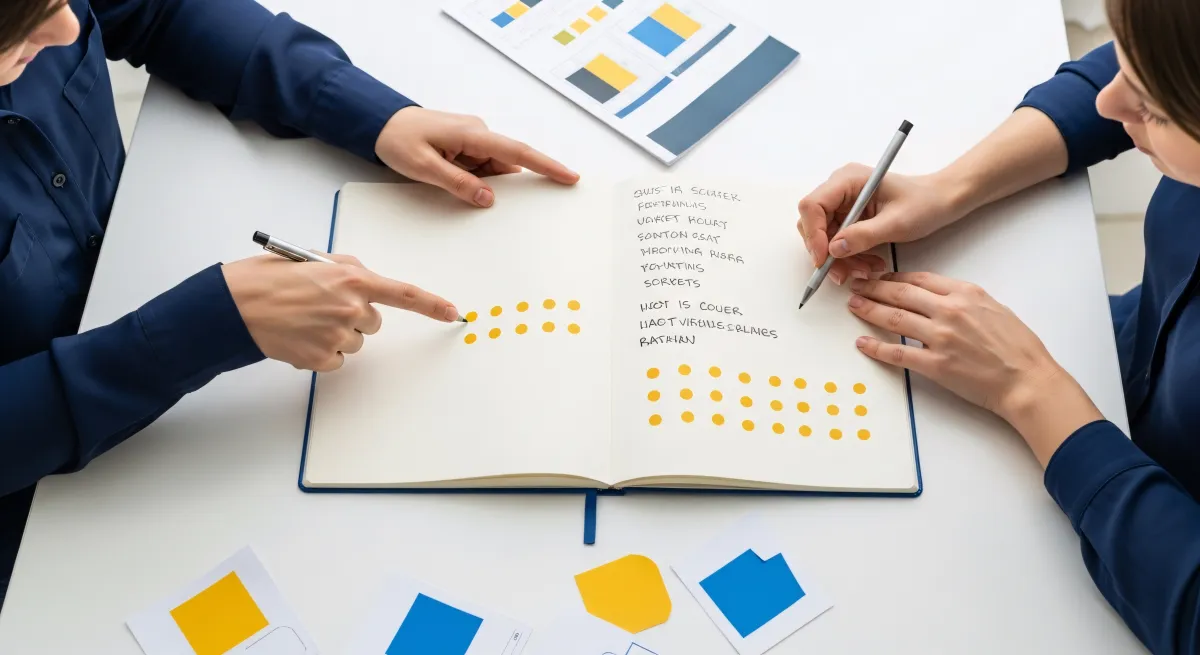 Homem a planear sendo acompanhado