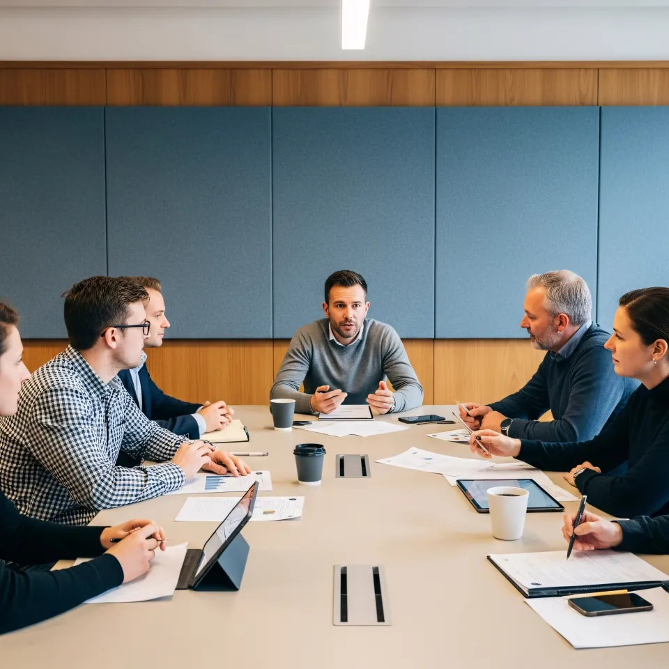 Equipa a planear processos de ação